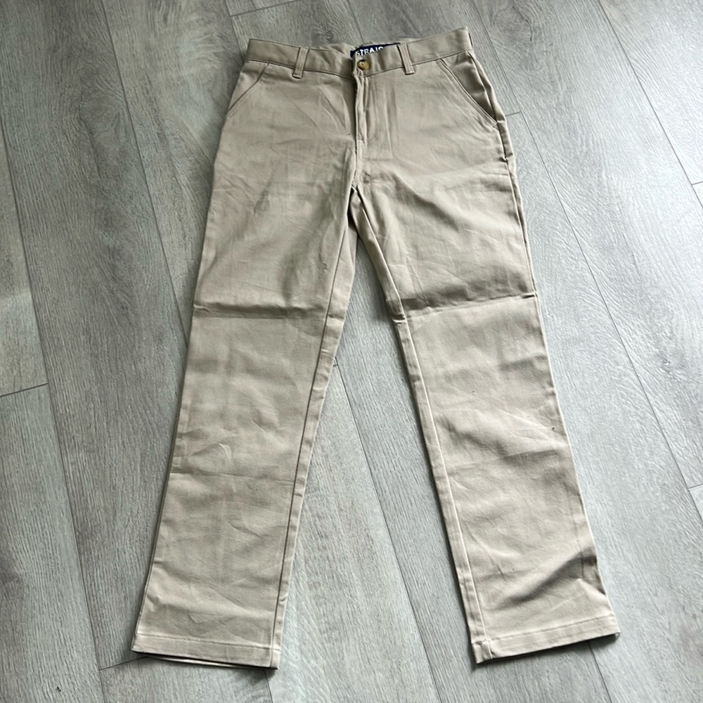 Never worn, French toast, khaki